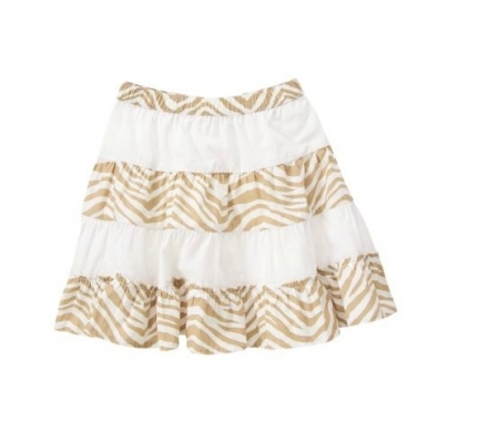 Crazy8 Юбка для девочки  Zebra Stripe Pieced Skirt