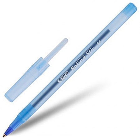 Ручка шариковая  Round Stic 0.4мм синяя BIC
