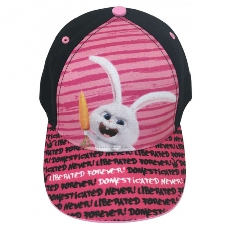 Stamion, кепка Домашние животные розовая с кроликом Снежок