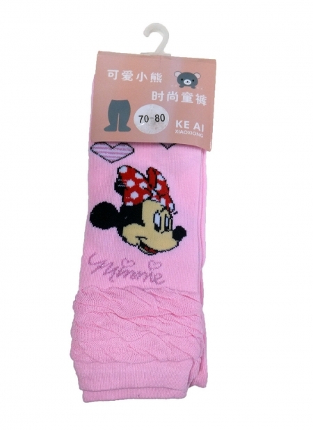 Леггинсы детские с Minnie Mouse, розовые