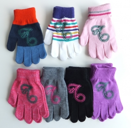 Перчатки для девочки "А"