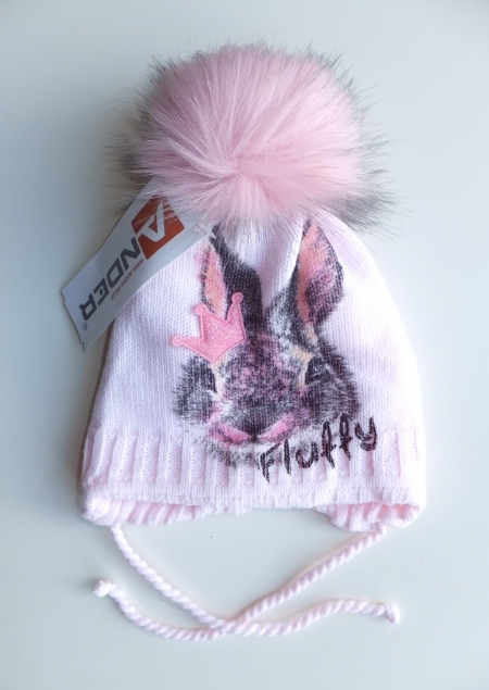 Ander, Зимняя шапка Fluffy, розовая