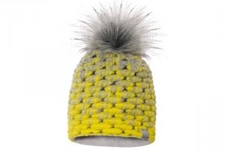 BROEL Зимняя шерстяная шапка, желтая