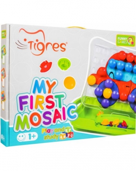 Тигрес. Развивающая игрушка "Моя первая мозаика"