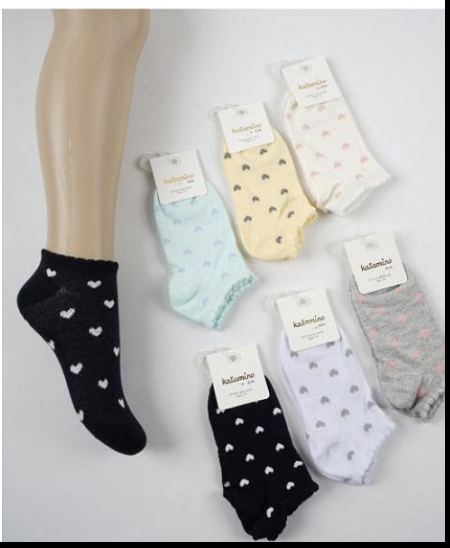 Katamino носки для девочки с сердечками