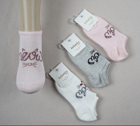 Katamino носки для девочки короткие сетка