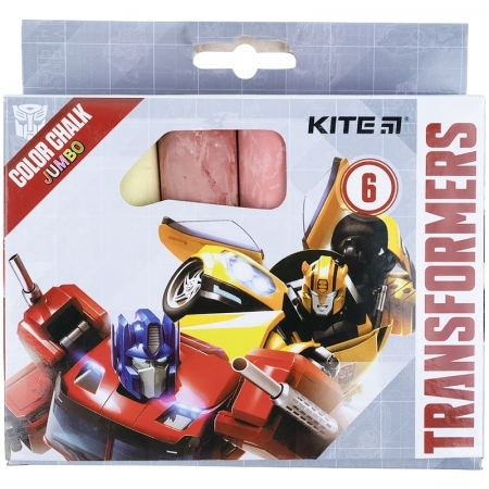 Kite Мел цветной Transformers 6 шт