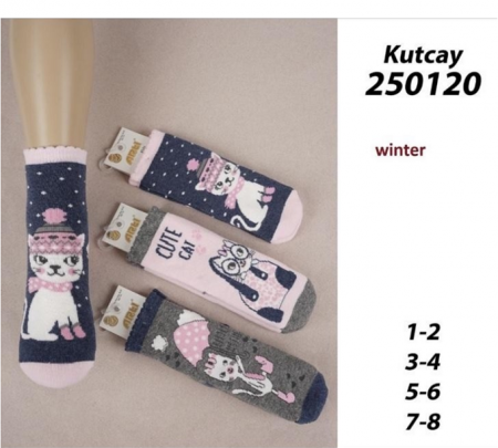 Arti носки махровые для девочки Котики