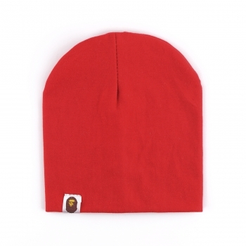 BAPE Трикотажная шапка,  красная