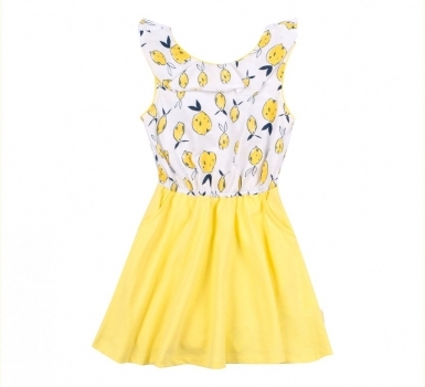 Бембі сукня для дівчинки лимони