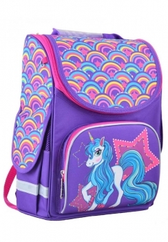 Smart Каркасный школьный рюкзак Единорог
