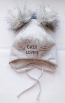 BROEL Зимняя шапка  "Cats lover"на завязочках