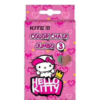 Kite Мел цветной 3 цвета Hello Kitty